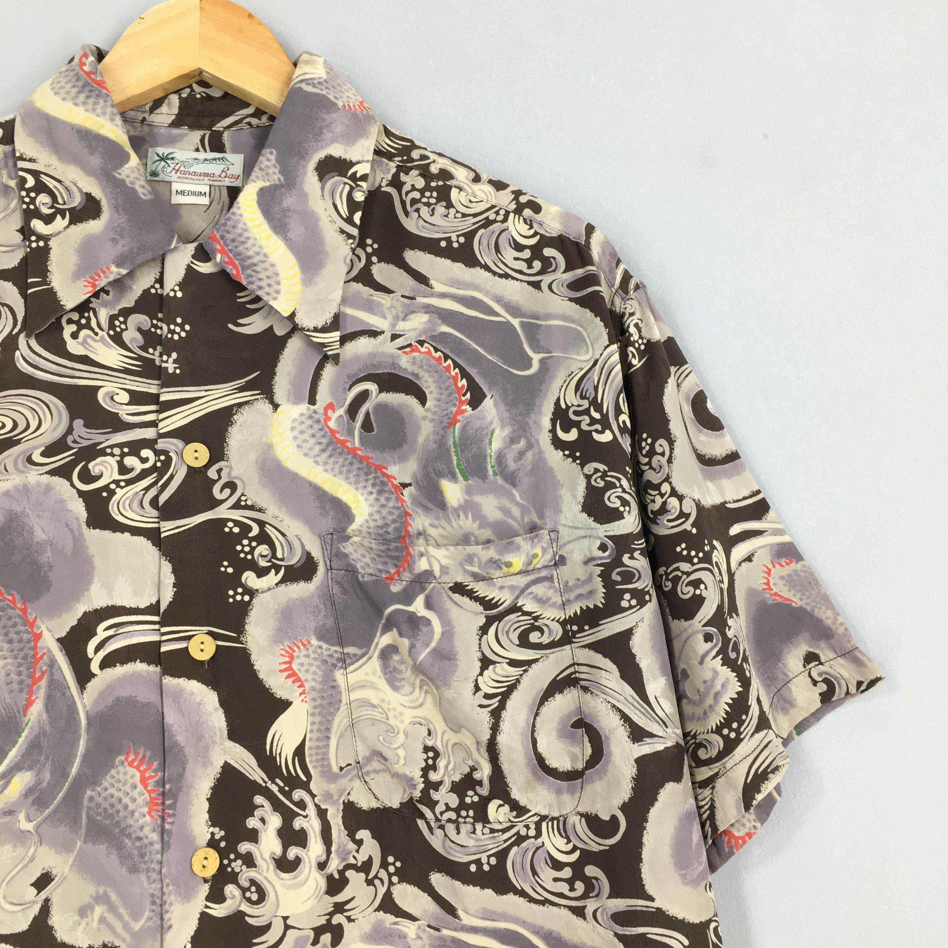 Other Vintage 80s Rockabilly Hawaiian Aloha Dragon Shirt Medium Size US M / EU 48-50 / 2 - 2 Thumbnail