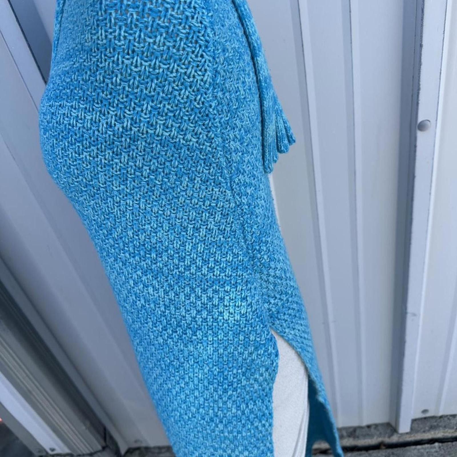 Other Blue hand knitted cover up #fairycore Size ONE SIZE - 3 Thumbnail