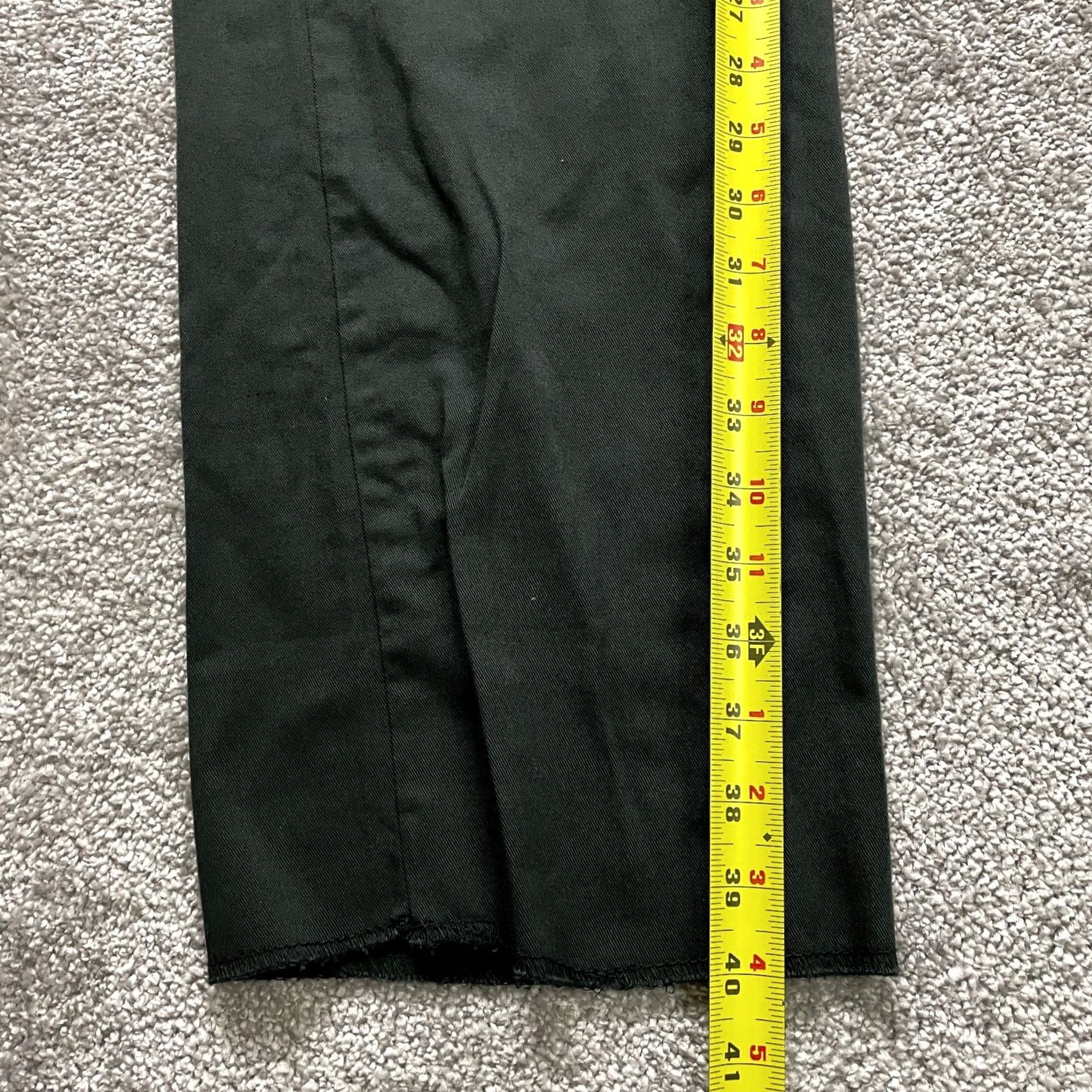 Vintage VINTAGE King Size Knockarounds Pants Mens 33 Tall Black Cotton Straight 33x40 Size US 33 - 4 Thumbnail
