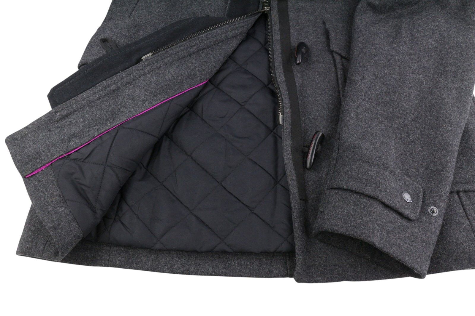 Peak Performance DUFFLE M Melange Grey Wool Blend Toggles Hooded Coat 86465 Size M / US 6-8 / IT 42-44 - 6 Thumbnail