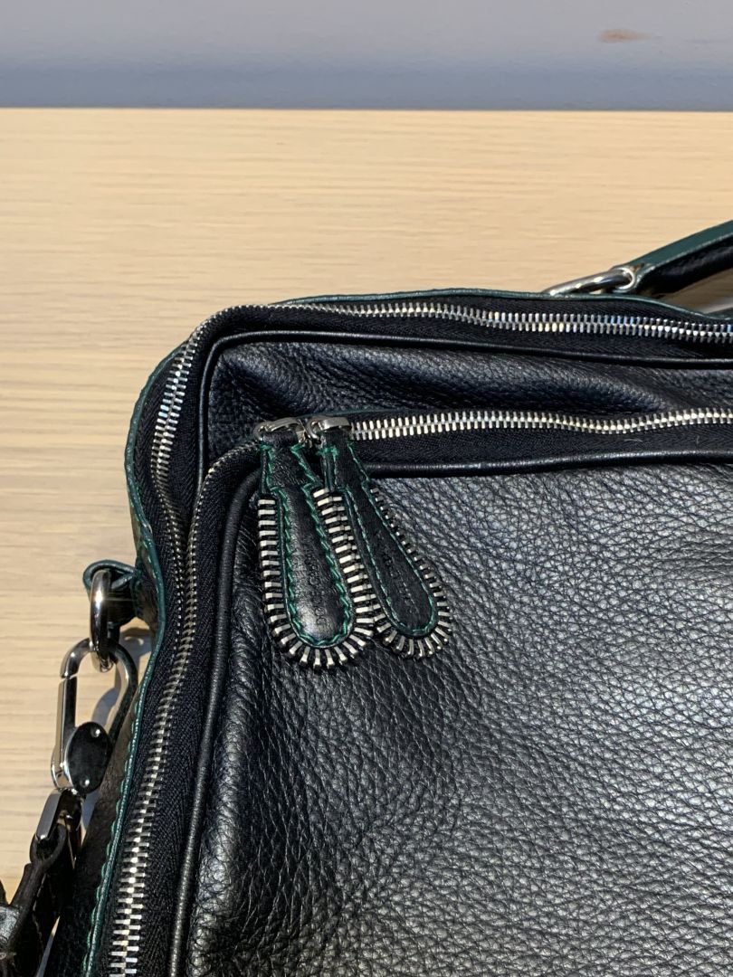 Dolce & Gabbana ARCHIVAL Dolce & Gabbana Multi-Zip Leather Work Bag Size ONE SIZE - 3 Thumbnail