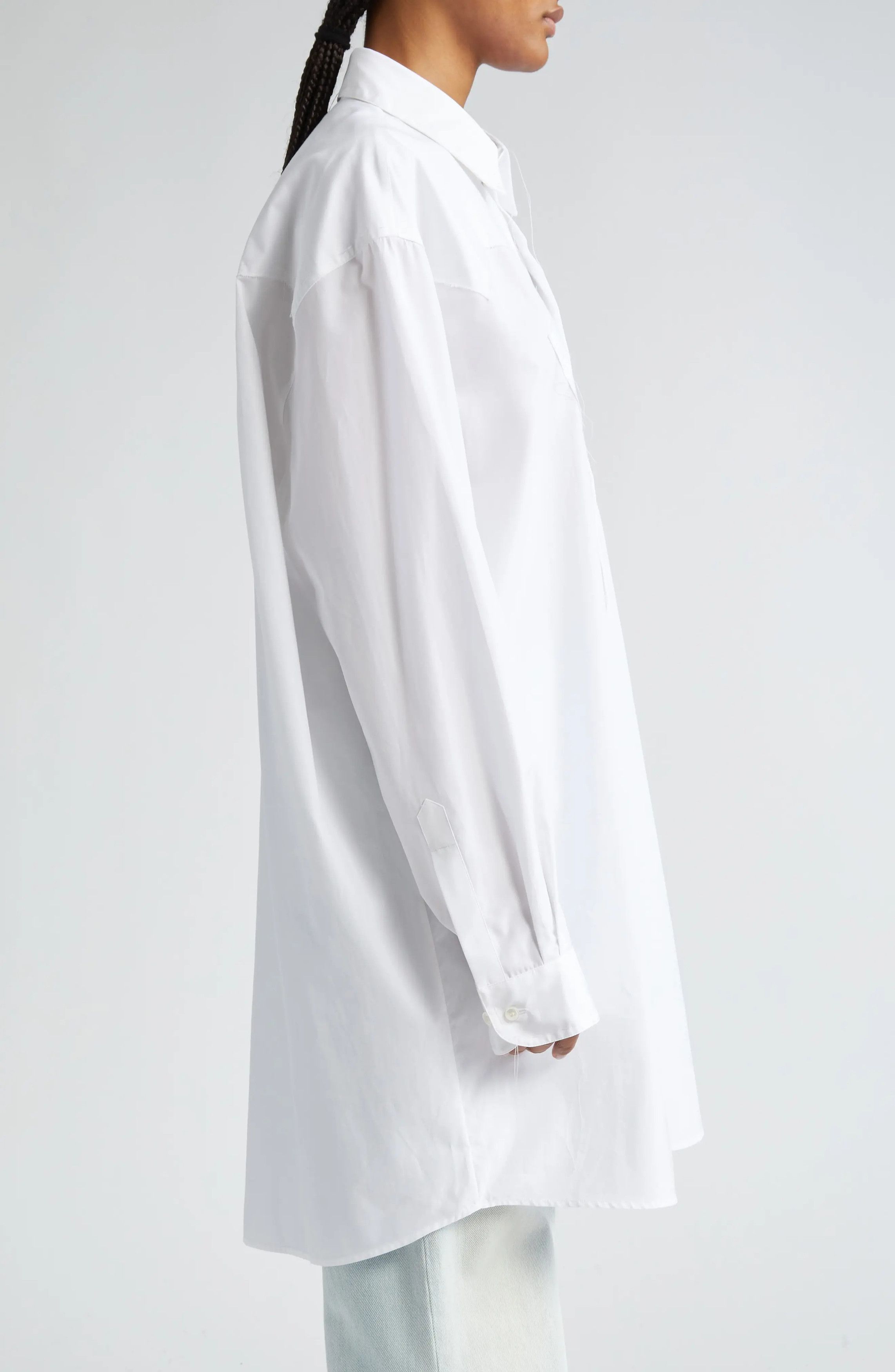 Maison Margiela o1y0625 Shirt in White Size S / US 4 / IT 40 - 3 Thumbnail