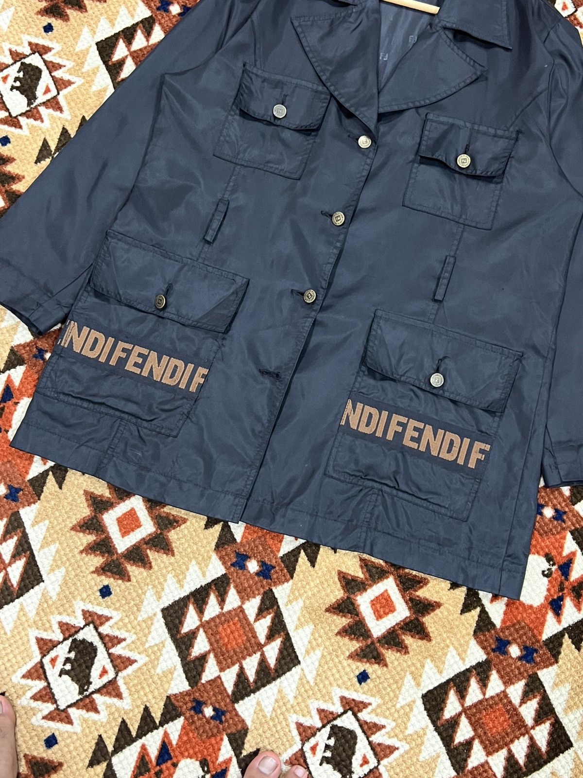 Fendi Vtg 90's Fendi Jacket Size L / US 10 / IT 46 - 2 Thumbnail