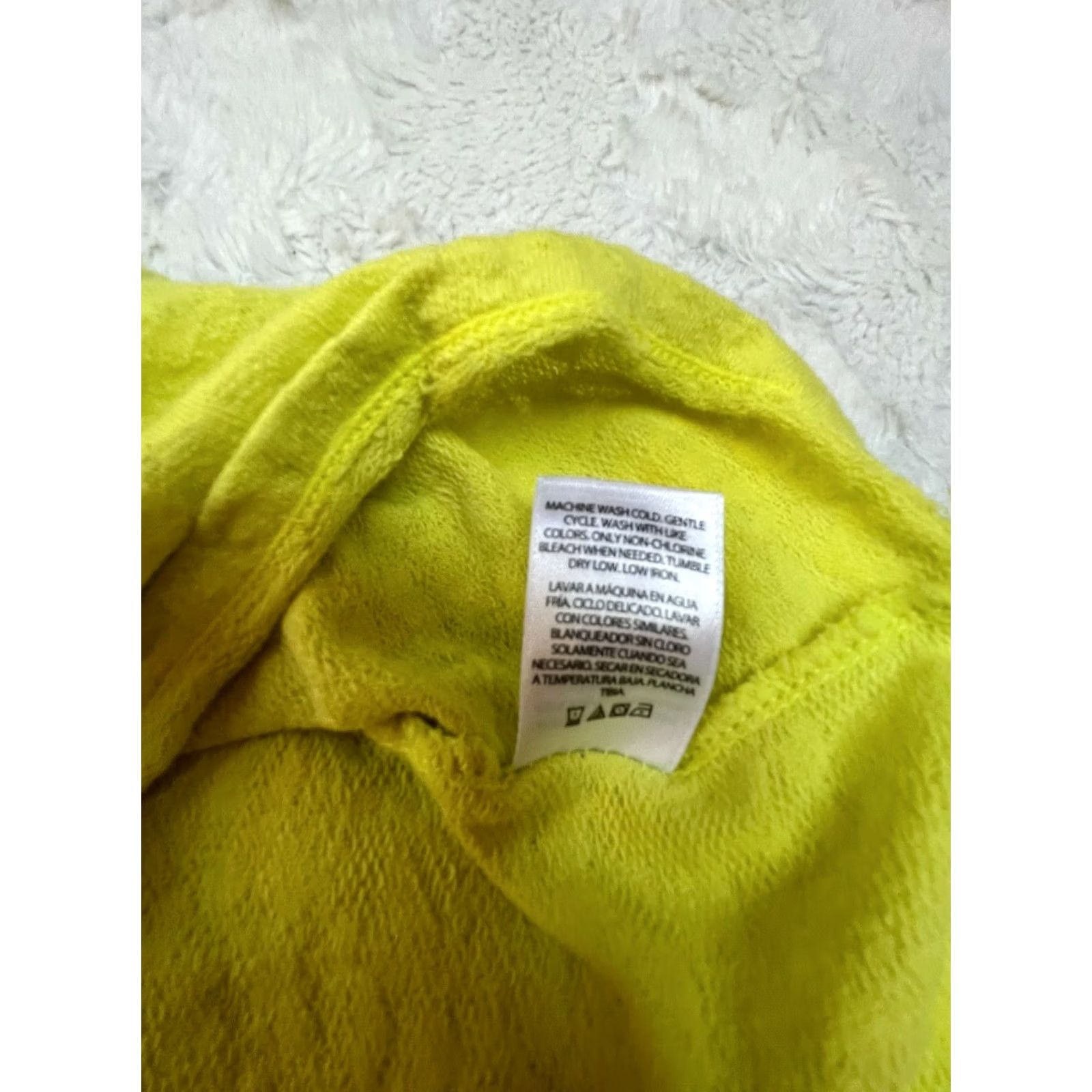 Vintage Time and Tru Womens Tank Top XL (16-18) Yellow Green Ruffle Sleeveless Casual Size XL / US 12-14 / IT 48-50 - 5 Thumbnail