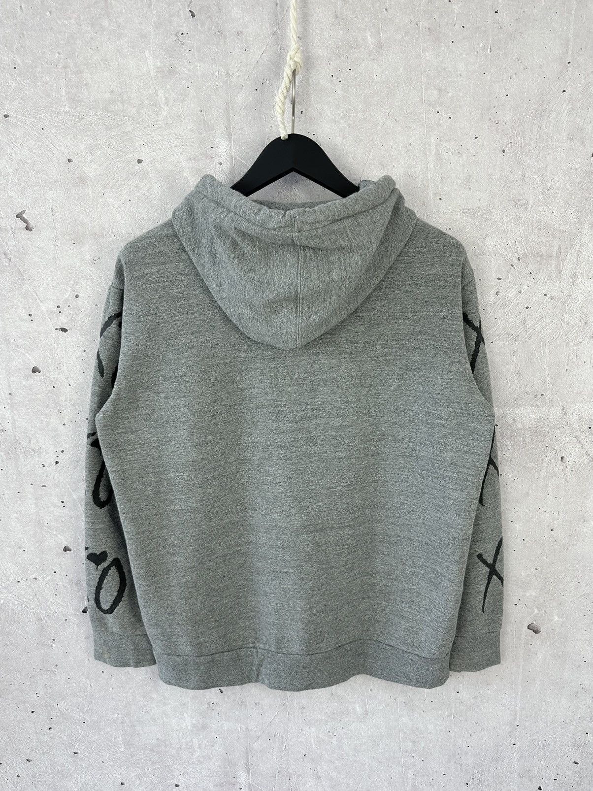 XO H&M x XO Grey Printed Long Sleeve Cotton Hoodie Size US M / EU 48-50 / 2 - 7 Thumbnail
