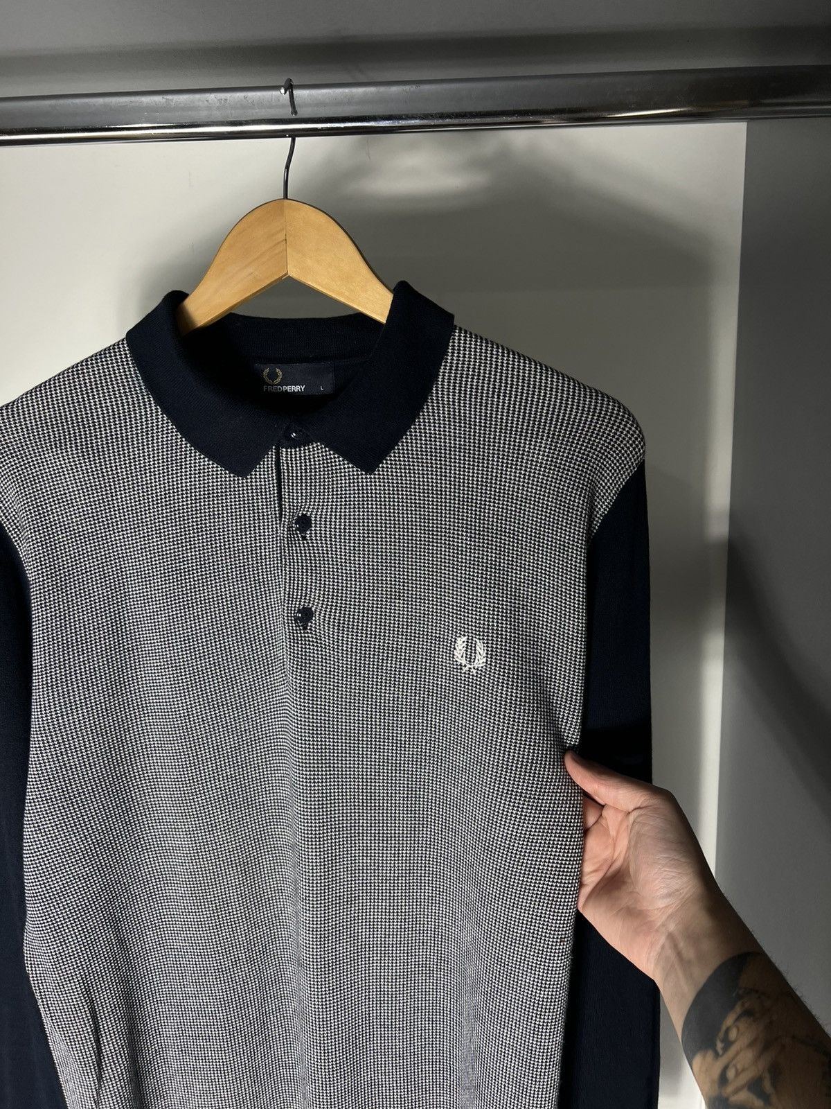 Fred Perry VINTAGE FRED PERRY LONG SLEEVE POLO CASUAL DESIGNER DELUX Size US L / EU 52-54 / 3 - 15 Thumbnail