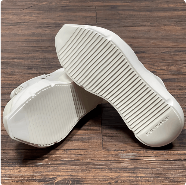 Rick Owens Drkshdw RO Men's Milk White Faux Leather Low Shoes Size US 7.5 / EU 40-41 - 2 Thumbnail