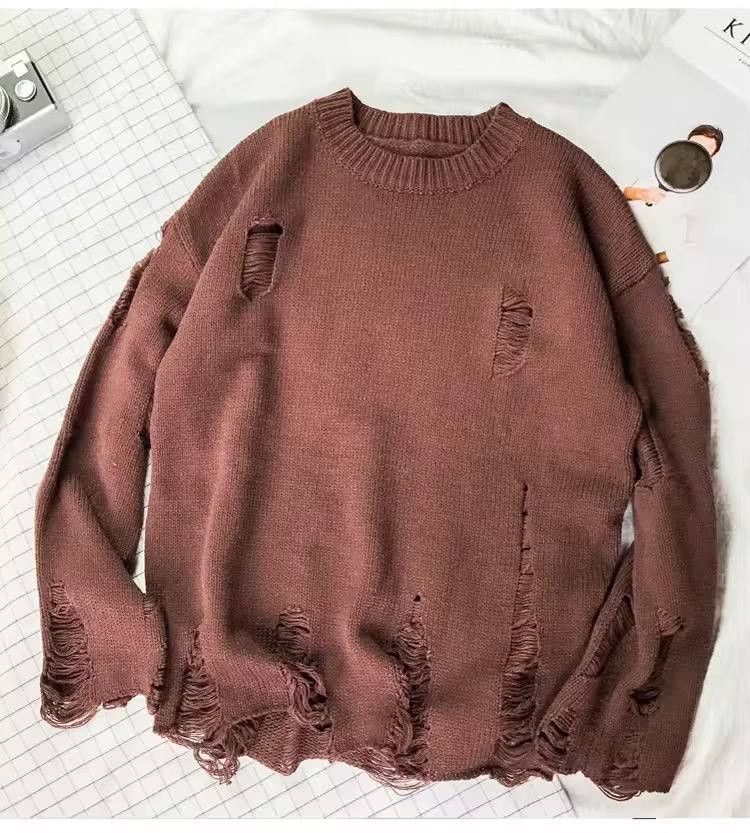 Japanese Brand × Vintage sweater with holes Size US M / EU 48-50 / 2 - 1 Thumbnail