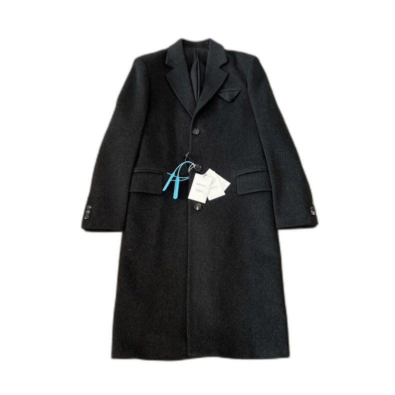 Bottega Veneta Bottega Veneta Wool Coat with Triangle Logo Size M / US 6-8 / IT 42-44 - 1 Thumbnail