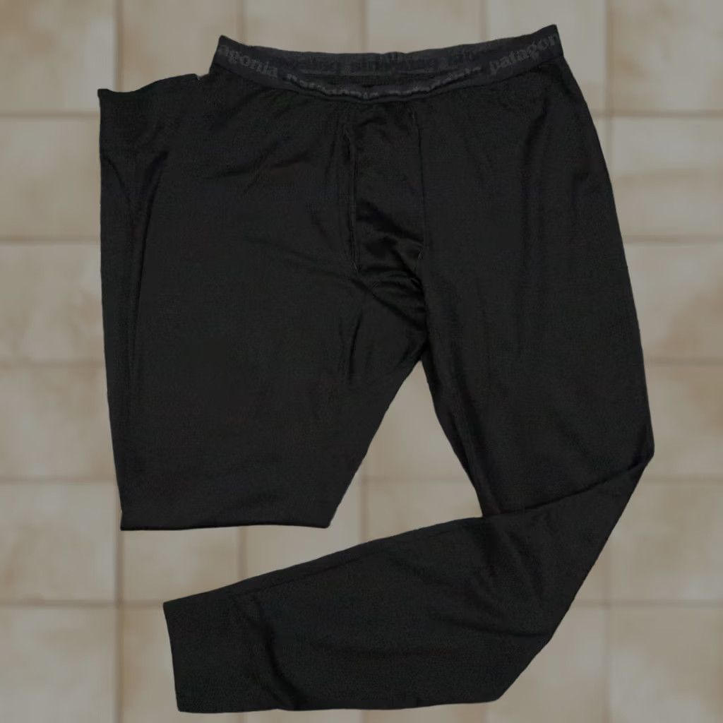 Patagonia Patagonia Pants Mens Large Black Midweight Capilene Baselayer Thermal Polartec Size US 33 - 1 Thumbnail