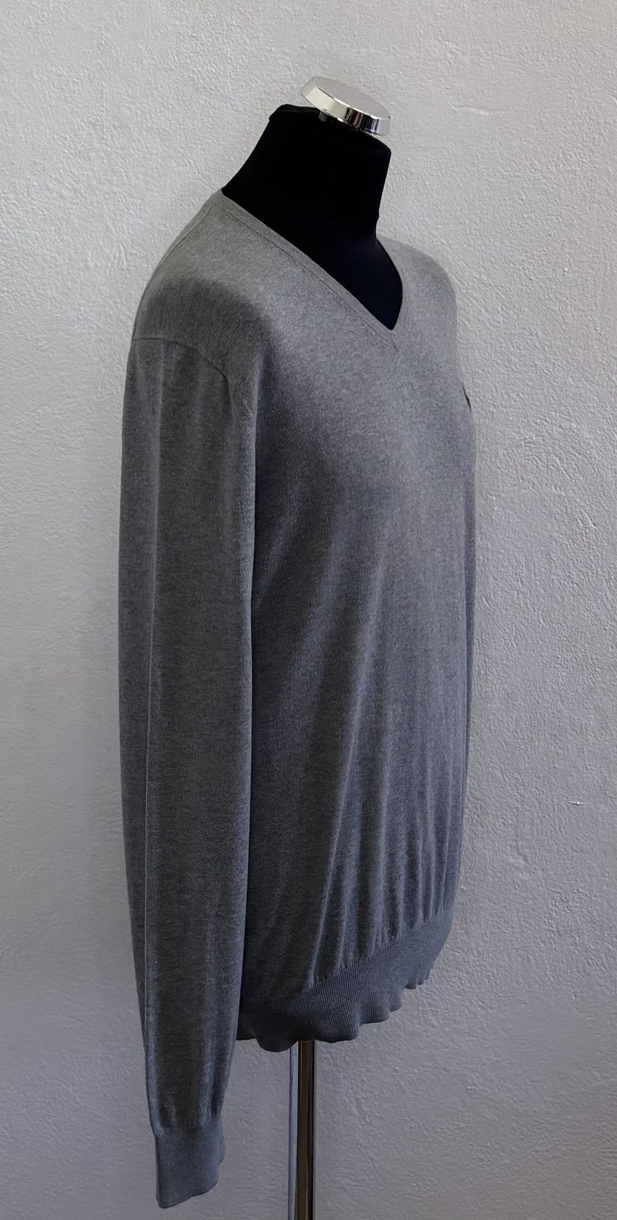 Polo Ralph Lauren Polo Ralph Lauren V-neck cashmere gray sweater medium Size US M / EU 48-50 / 2 - 4 Thumbnail