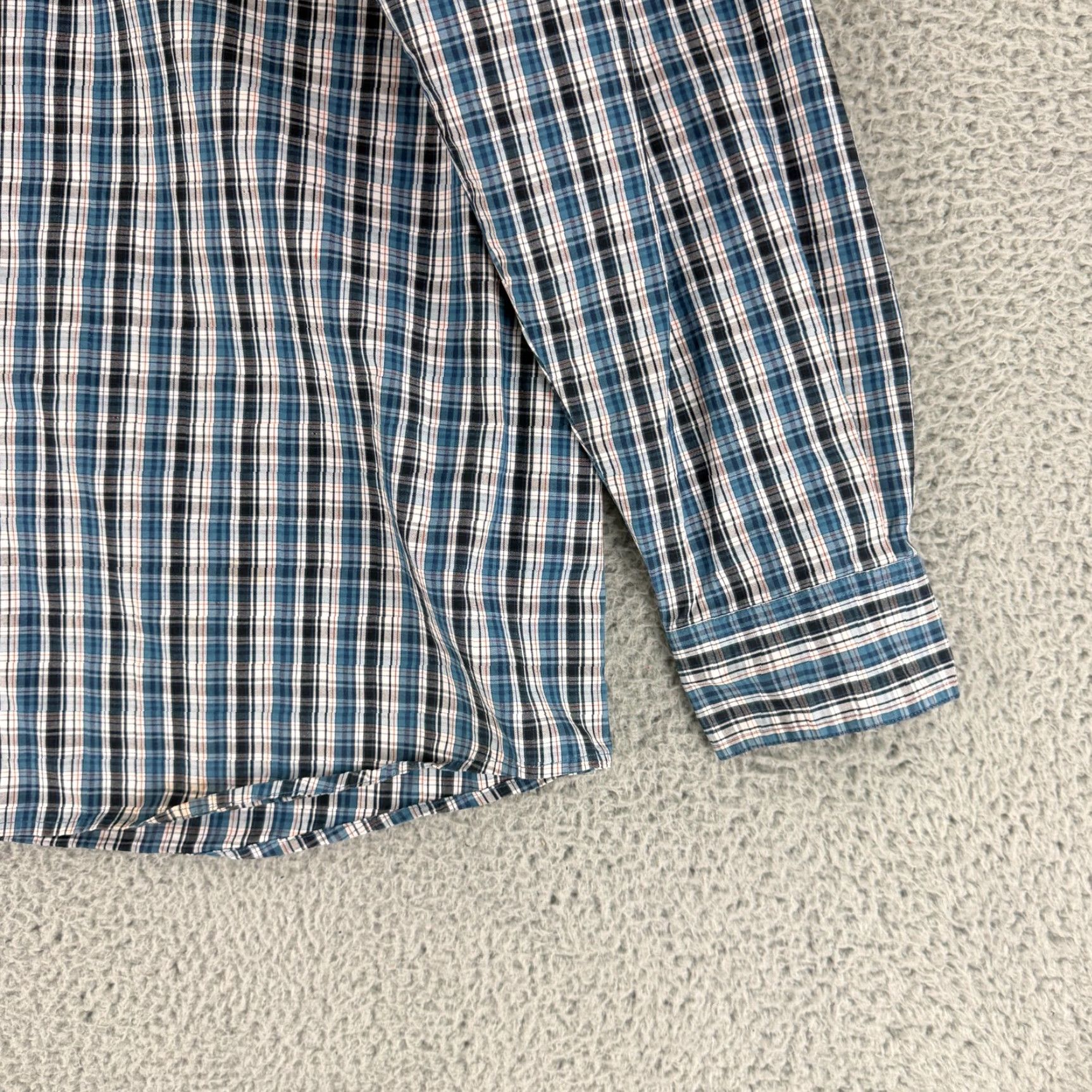Ariat Ariat Pro Series Dargan Button-Up Shirt Mens XL Blue Plaid Long Sleeve Size US XL / EU 56 / 4 - 4 Thumbnail