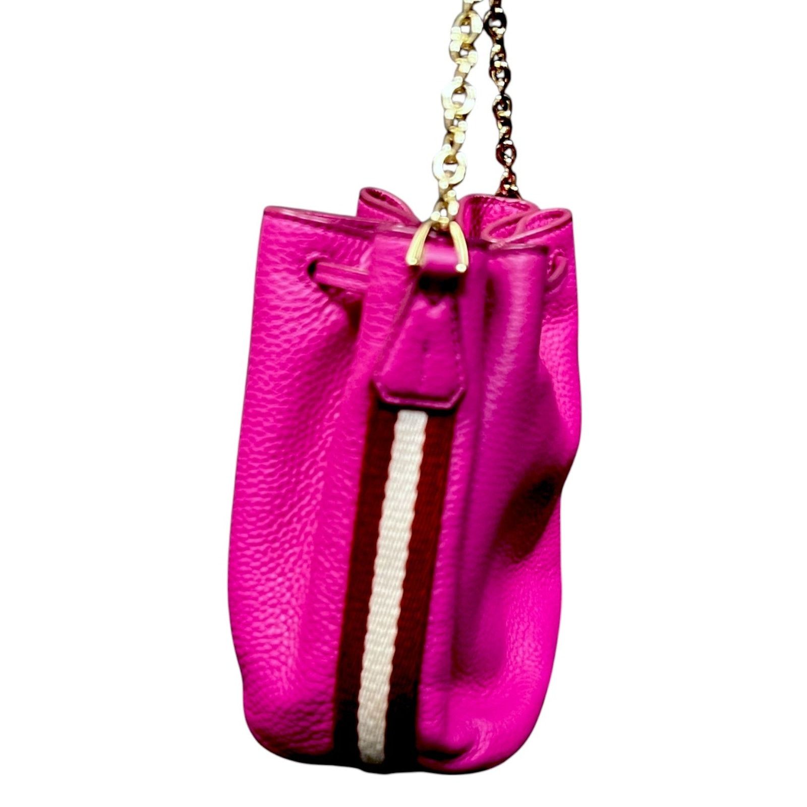 Bally Bally Top Handle Pink Pebbled Drawstring Bucket Bag $795 Size ONE SIZE - 2 Thumbnail