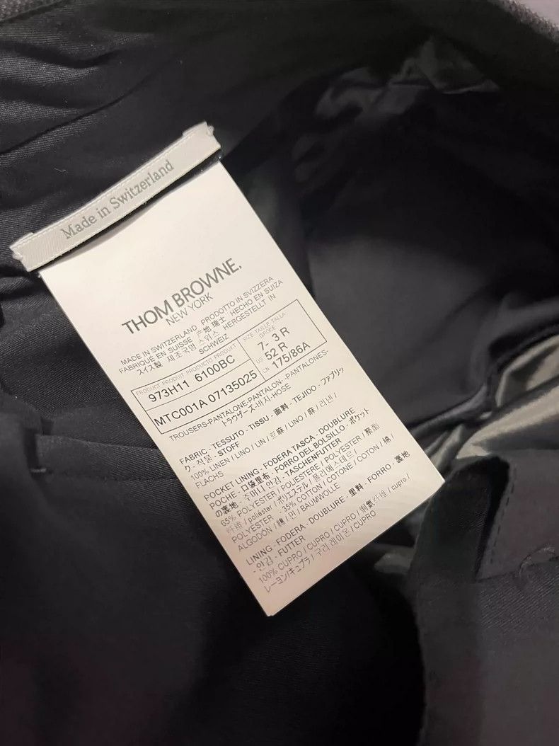 Thom Browne Thom Browne size3 Four-dotted grey trousers Size 36R - 4 Thumbnail