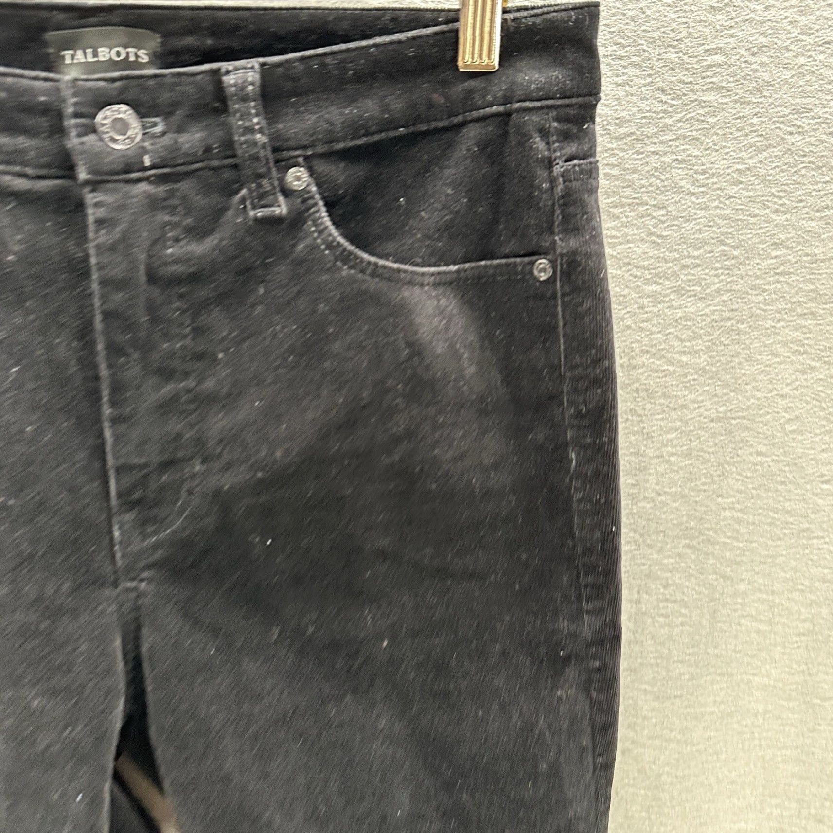 Talbots Talbots Corduroy Pants Womens 6 Straight Leg 5 Pocket Black Cotton Blend Preppy Shirt Size 28" / US 6 / IT 42 - 5 Thumbnail