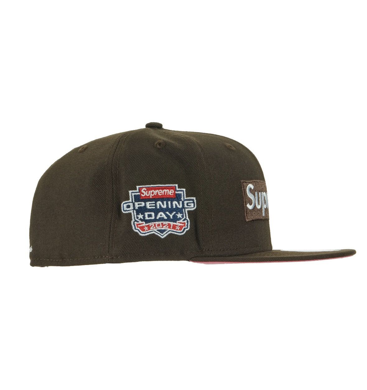 Supreme No Comp Box Logo New Era Brown Sz 7 1/2
