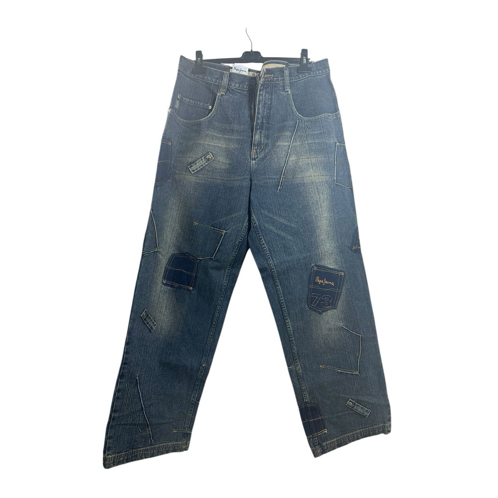 Pepe Jeans Vintage Pepe London Baggy Denim Jeans Blue Hip Hop 90’s 200 Size US 38 / EU 54 - 1 Thumbnail
