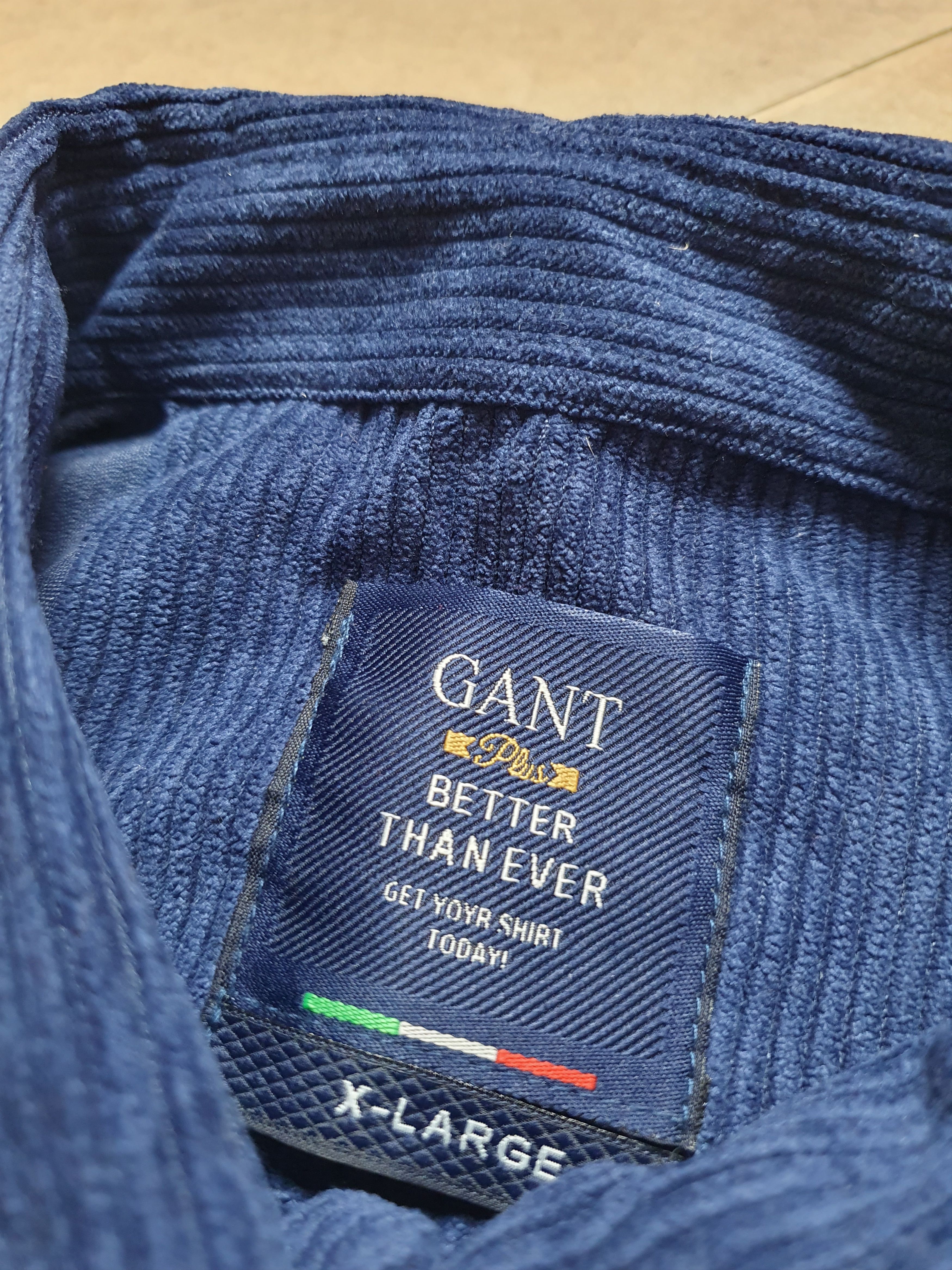 Gant Velvet shirt Vintage GANT Size L blue Size US XL / EU 56 / 4 - 3 Thumbnail