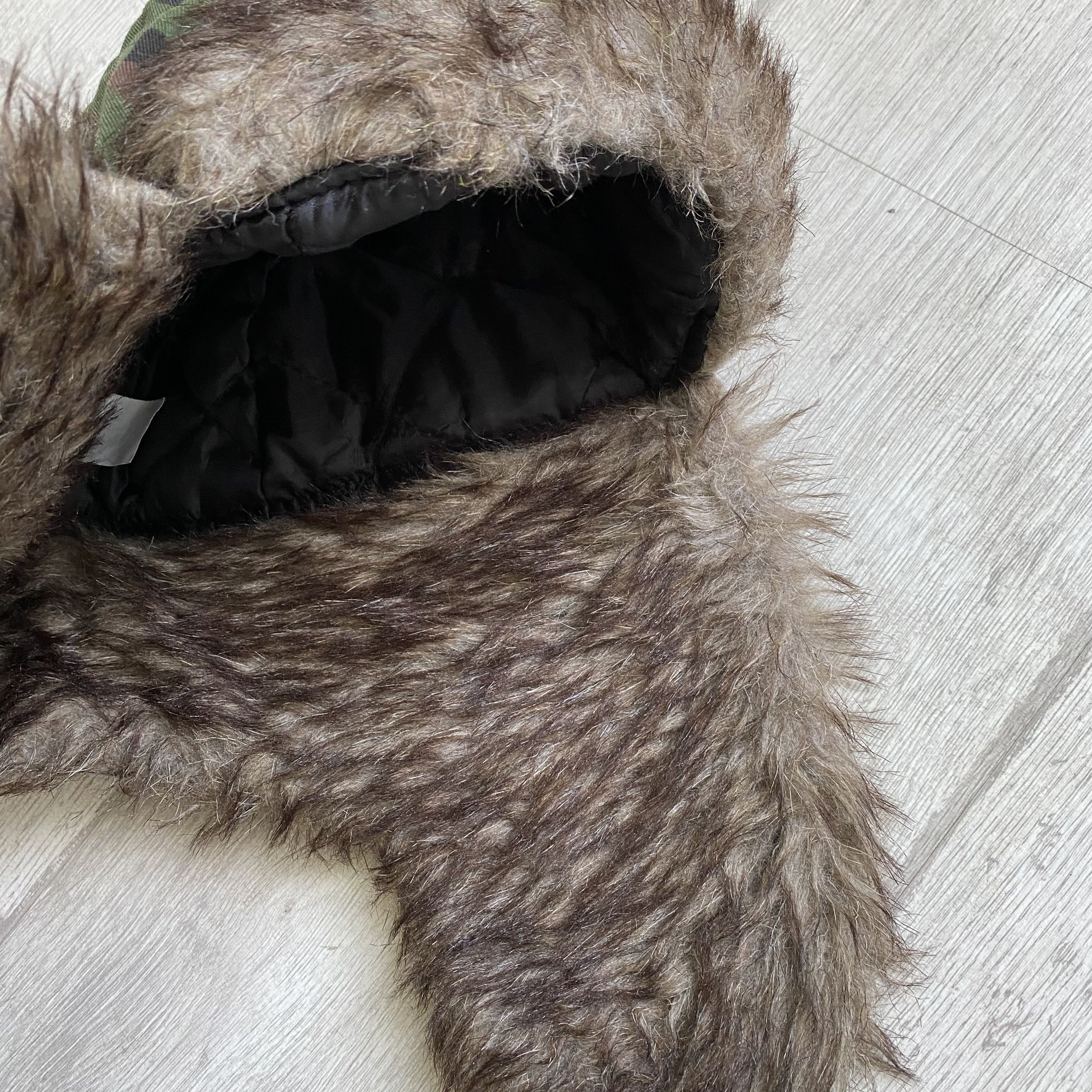 Carhartt 🥶Carhartt style Vintage 90s Trapper Fur Ushanka Winter Hat Size ONE SIZE - 2 Thumbnail
