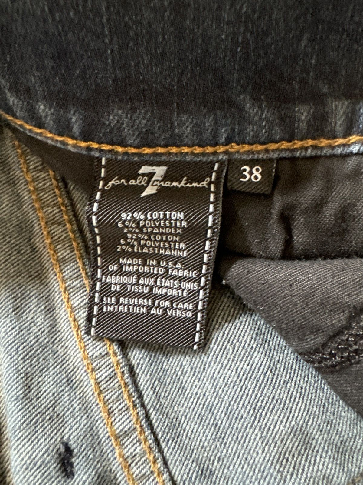 7 For All Mankind Seven For All Mankind Slimmy Jeans Men's 38 Blue Stretch Size US 38 / EU 54 - 5 Thumbnail