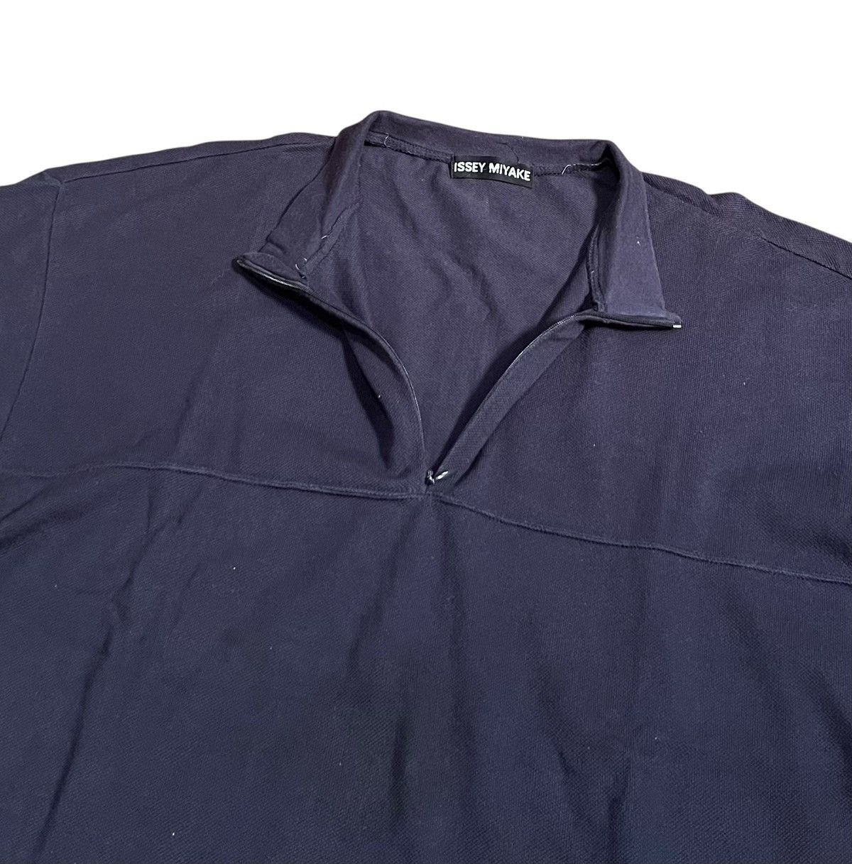 Issey Miyake Vintage issey miyake half zip navy shirt Size US M / EU 48-50 / 2 - 2 Thumbnail