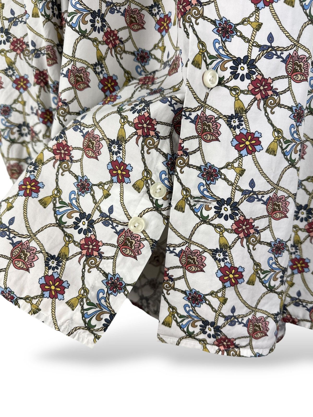 Eton Eton Contemporary Floral Print Long Sleeve Button Up Shirt Size US L / EU 52-54 / 3 - 9 Thumbnail