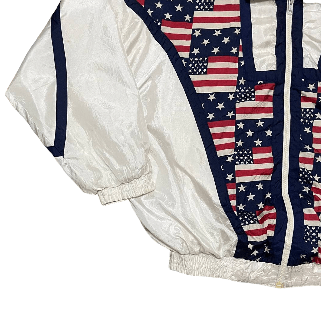 Japanese Brand Vintage Lavon USA Flag Light Jacket Size US L / EU 52-54 / 3 - 3 Thumbnail