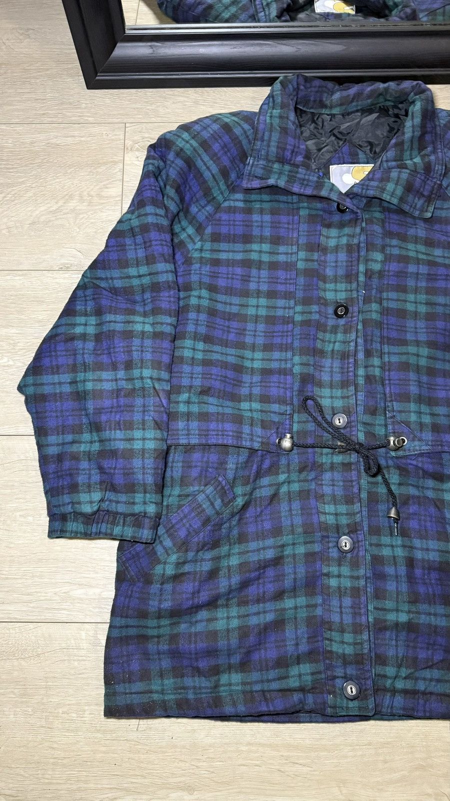 Polo Ralph Lauren Vintage Women’s 2000s Current Seen Plaid Quilted Button Up Size M / US 6-8 / IT 42-44 - 3 Thumbnail