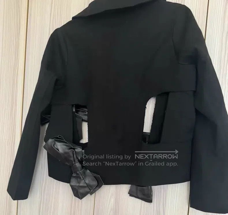 Comme des Garcons Comme Des Garcons Black Bow Tie Jacket Size S / US 4 / IT 40 - 2 Thumbnail