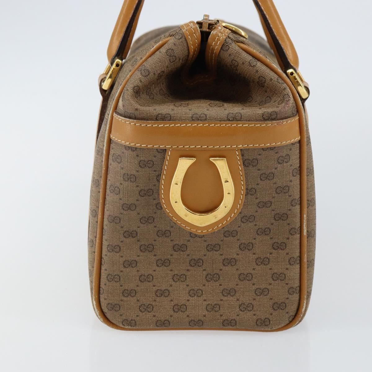Gucci GUCCI Micro GG Supreme Hand Bag Pvc Beige Gold 000 39 000 39 Size ONE SIZE - 4 Thumbnail