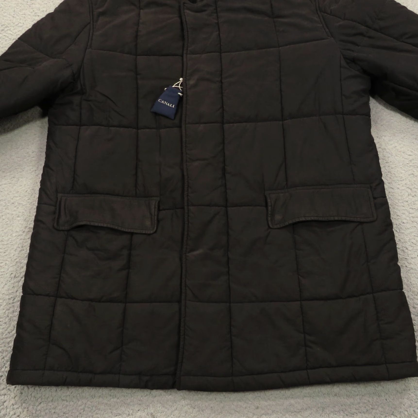 Canali Canali Coat 56 (46R) Cashmere Wool Quilt Lined Rain Puffer Towne Field Jacket Coat Shirt? Size US S / EU 44-46 / 1 - 5 Thumbnail