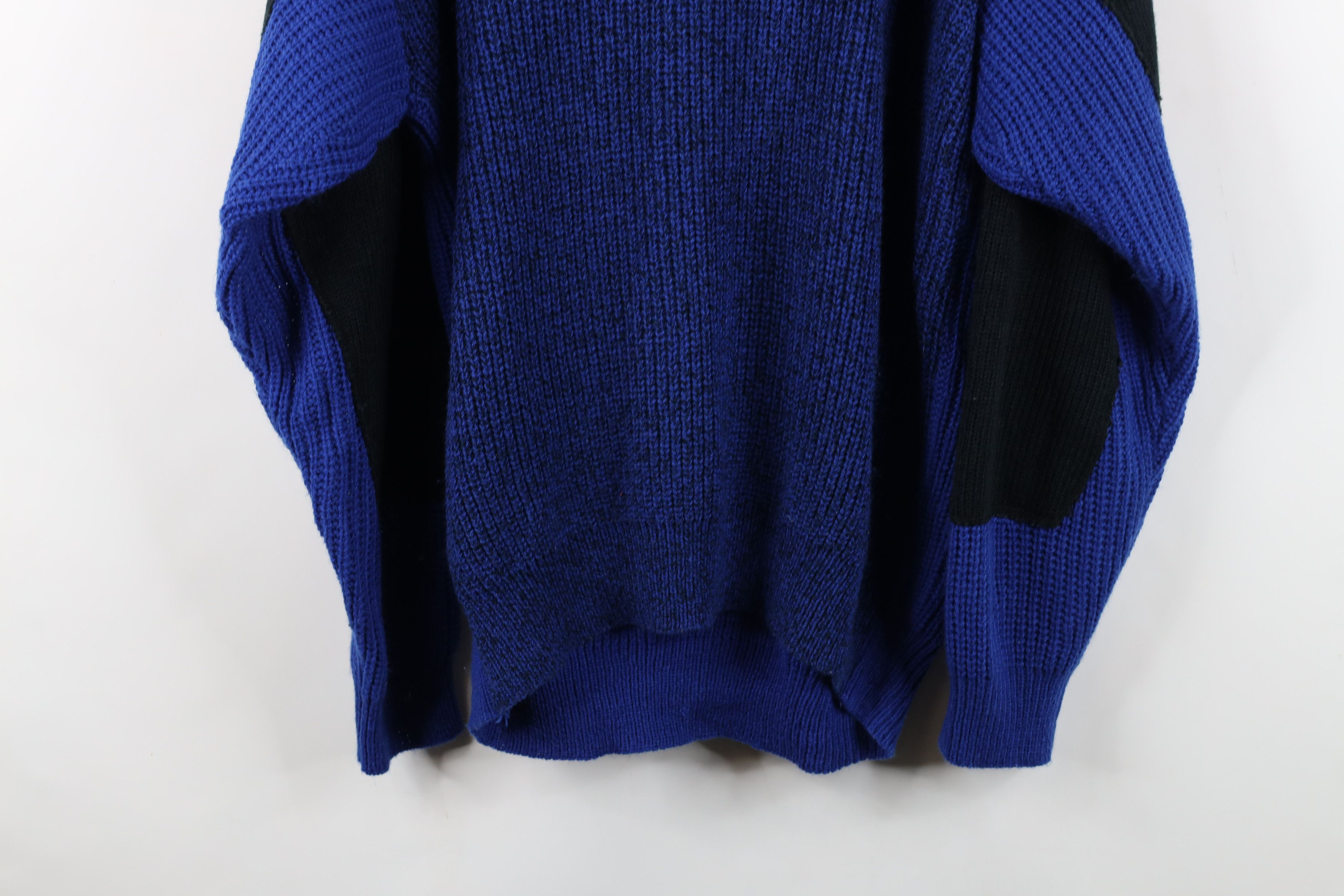 Vintage Vintage 90s Streetwear Chunky Ribbed Knit Henley Sweater Size US XL / EU 56 / 4 - 13 Thumbnail