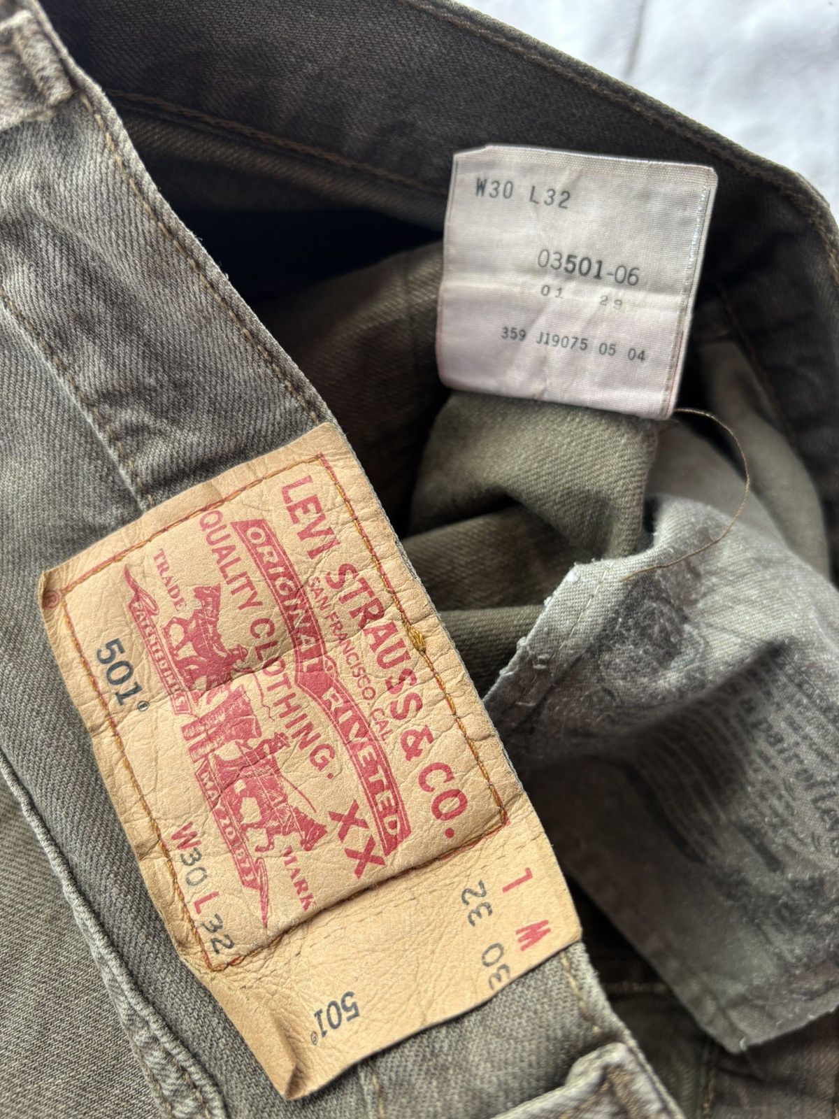 Kapital THRASHED Rusty Brown Levis 501 Distress Denim Rick Owens Size US 30 / EU 46 - 15 Thumbnail