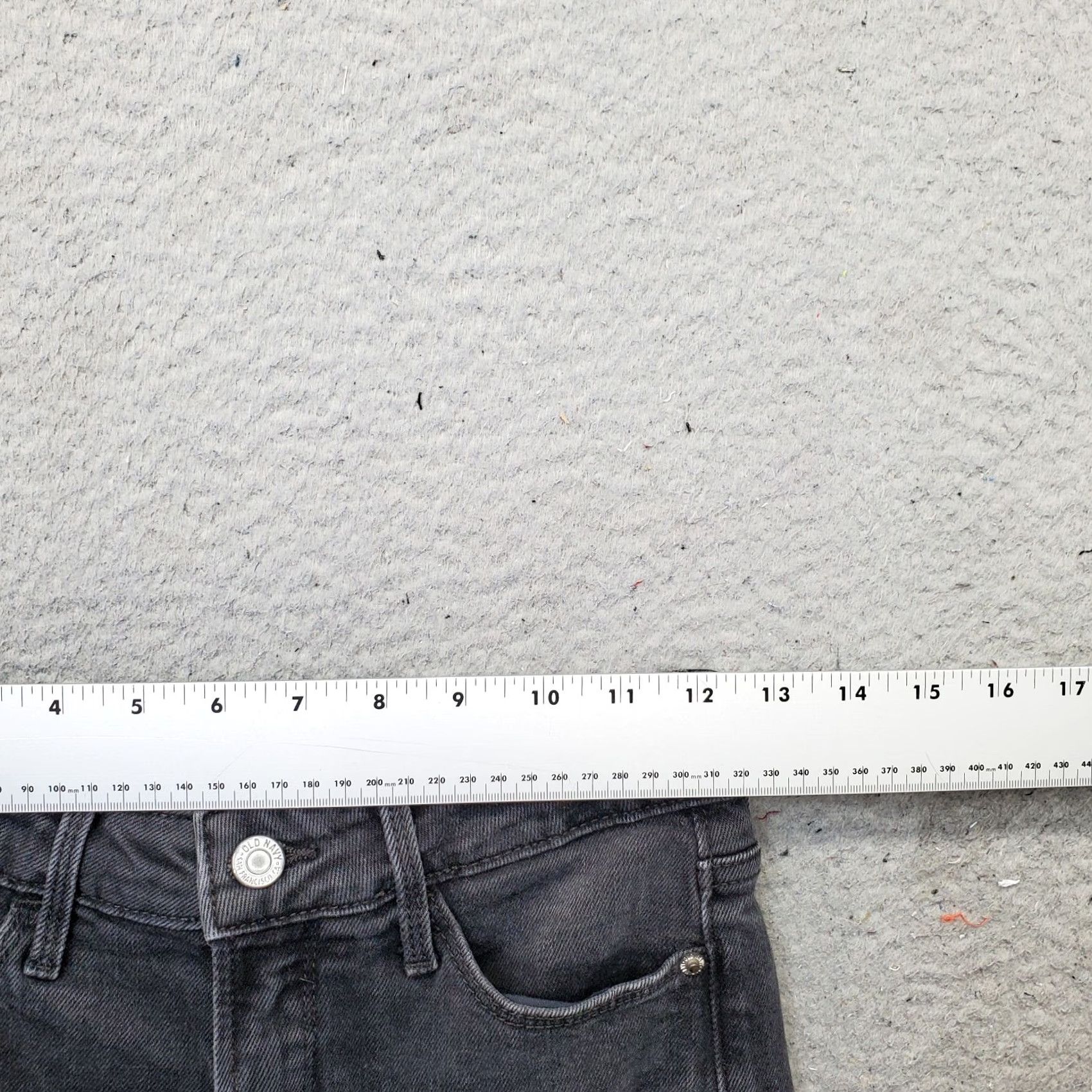 Old Navy Old Navy Jeans Womens 0 Black Denim Stretch Raw Hem Extra High Rise Wide Leg Jeans Womens 0 Black Denim Stretch Wide Leg Size 25" / US 0 / IT 36 - 6 Thumbnail