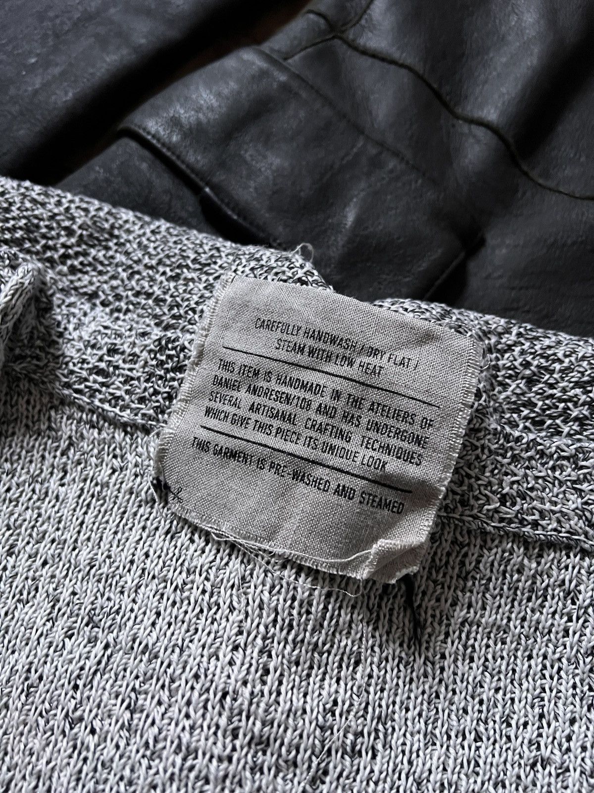 Daniel Andresen Daniel Andresen Grey Knitted Linen Cardigan With Pockets Size US M / EU 48-50 / 2 - 13 Thumbnail