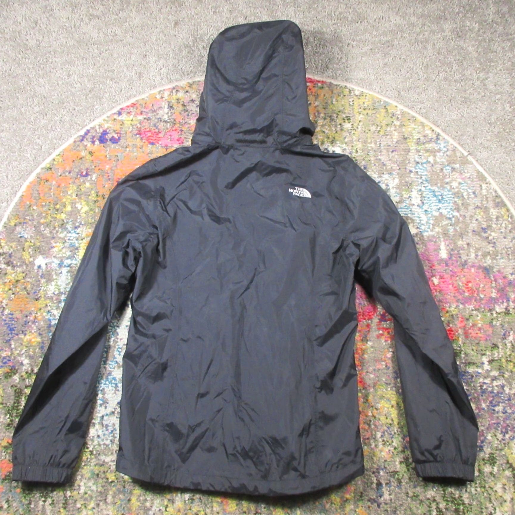 The North Face The North Face Dryvent Jacket Women L Black Lined Stow Hood Lightweight EUC Size L / US 10 / IT 46 - 2 Thumbnail