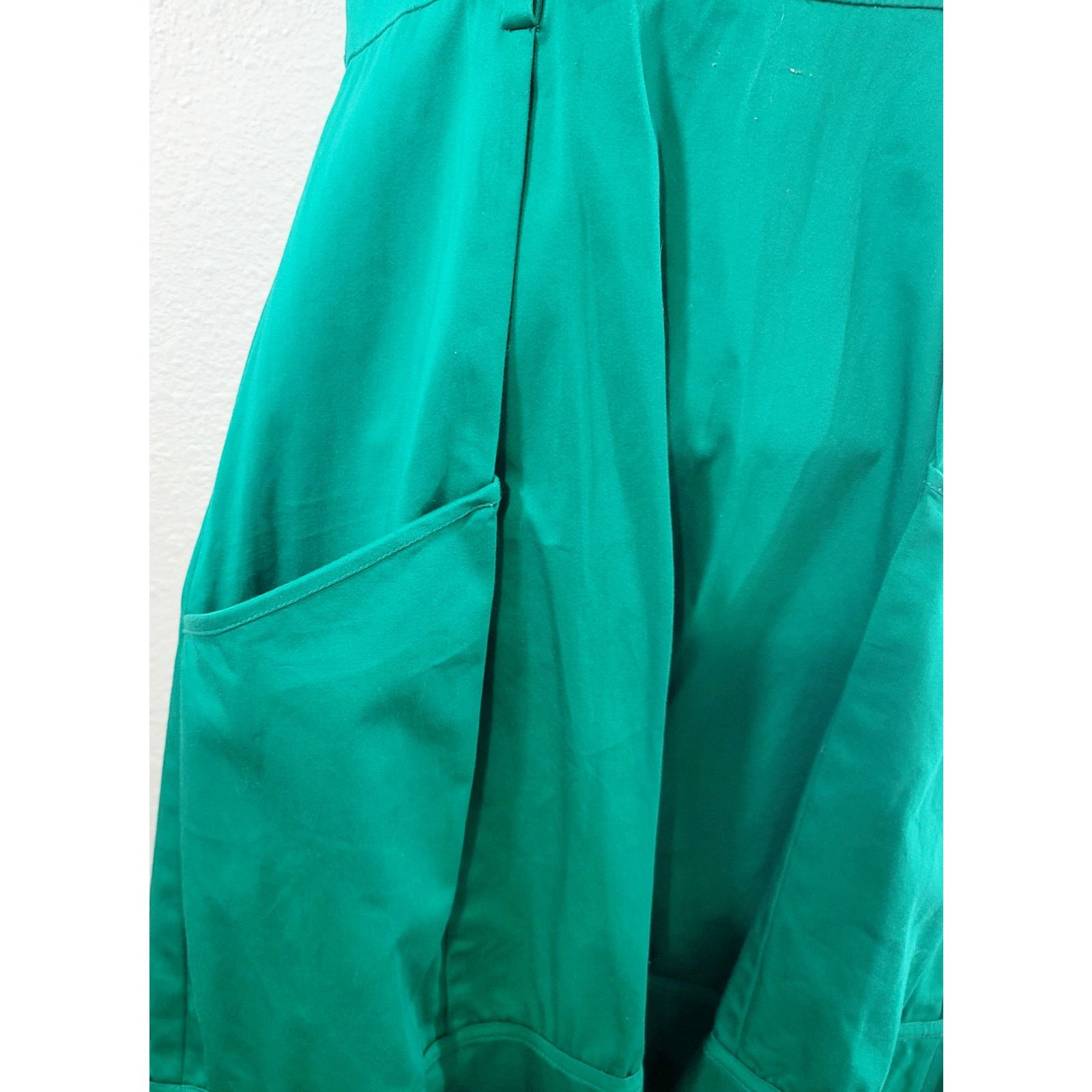 Calvin Klein Calvin Klein Green Halter A Line Midi Dress 2 Lightweight Size XS / US 0-2 / IT 36-38 - 6 Thumbnail