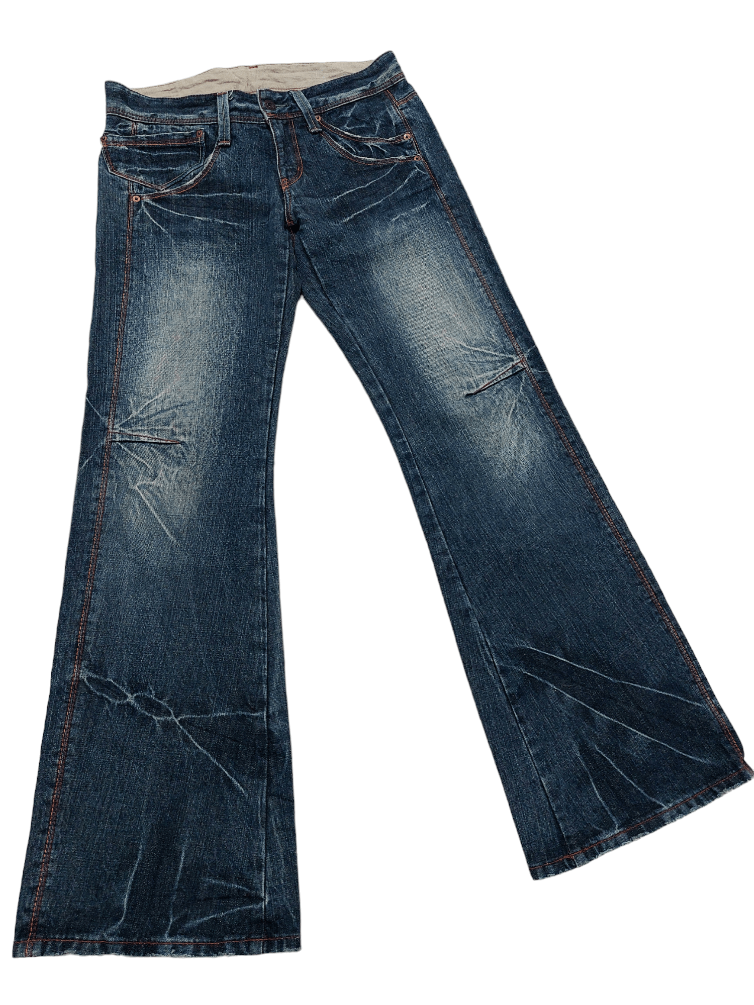 Japanese Brand × Vintage SUPER FLARE💥 Et Boite Japanese Wide Leg Flare Denim Size US 32 / EU 48 - 1 Thumbnail