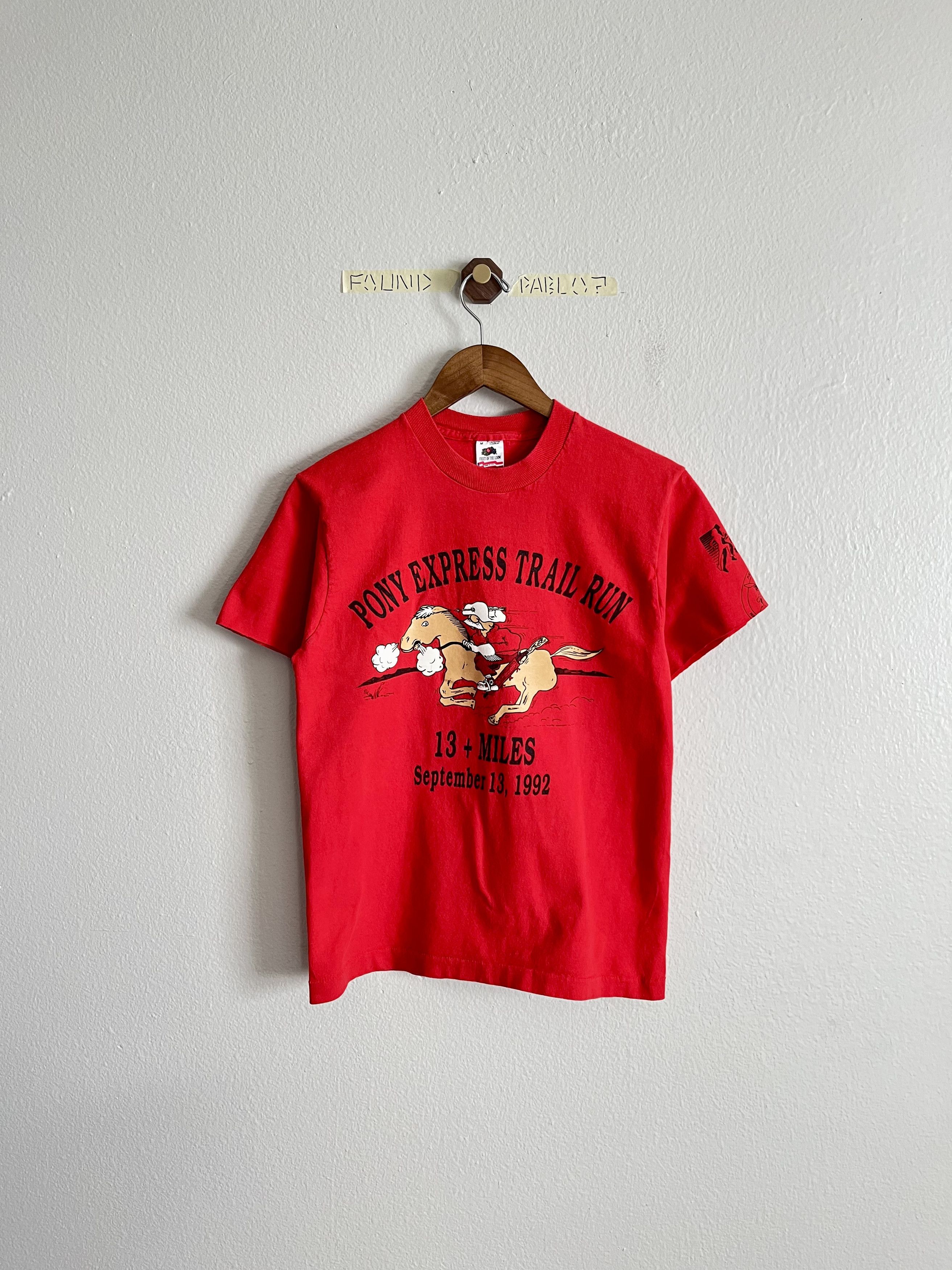 Other Vintage Pony Express Crewneck Tee Size US M / EU 48-50 / 2 - 1 Thumbnail