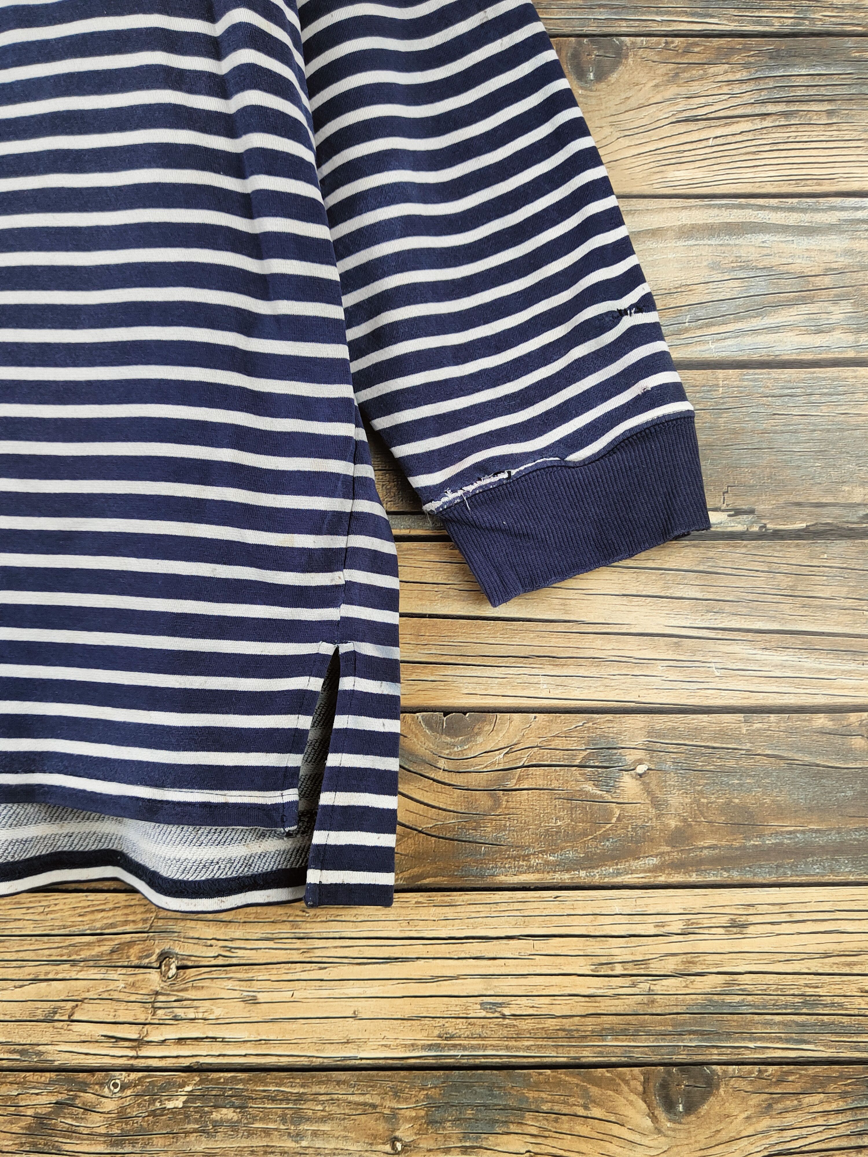 Japanese Brand Kurt Cobain fashion by Japanese Brand Blue White Sweatshirt Size L / US 10 / IT 46 - 6 Thumbnail
