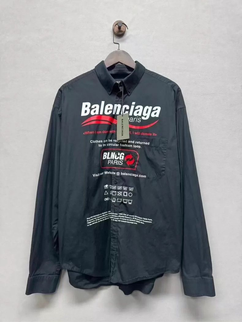 Balenciaga Balenciaga Waves Environmental Shirt Size US XS / EU 42 / 0 - 1 Thumbnail
