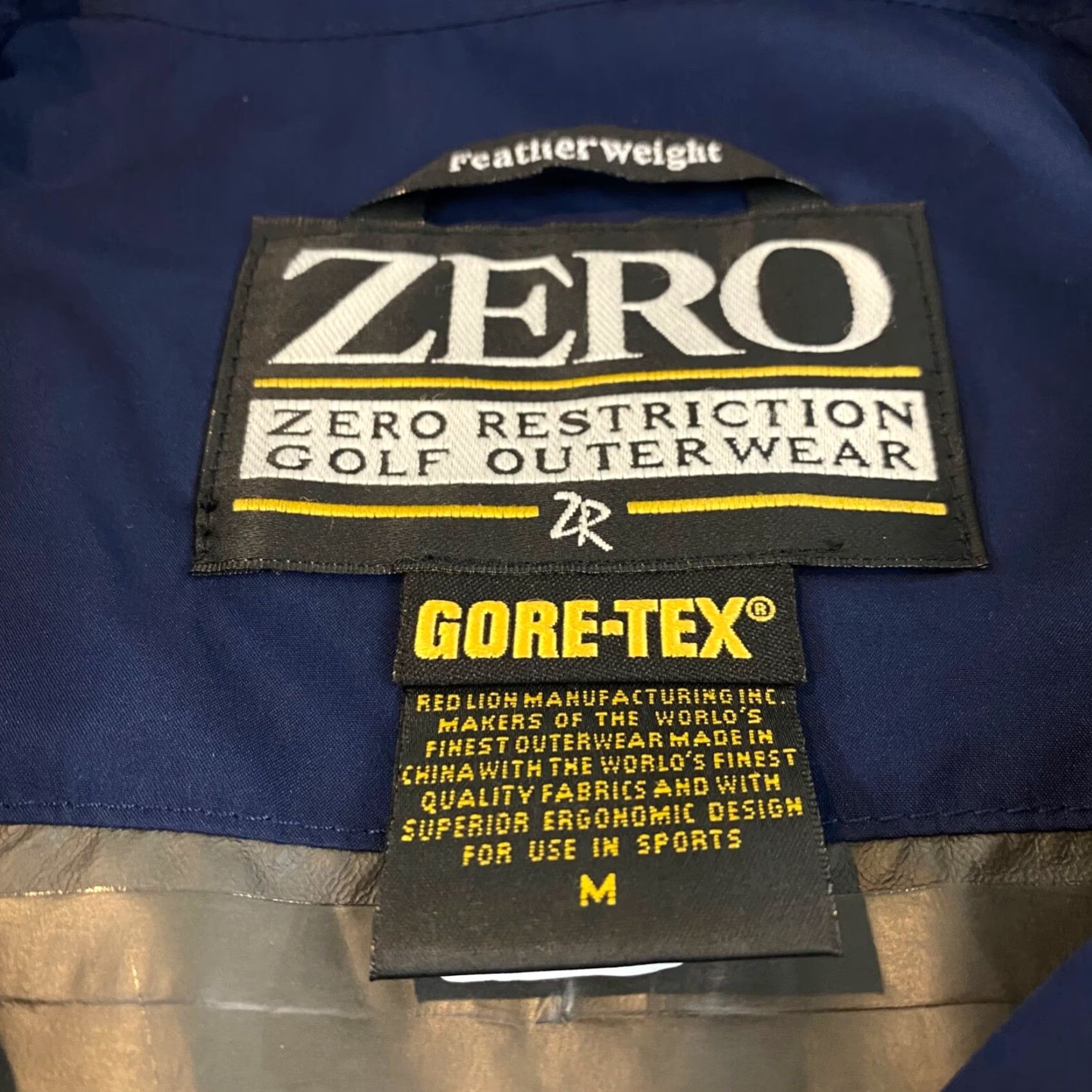 Rains University of Delaware Jacket Mens Medium Navy Blue Gore-Tex Football Hens Rain Size US M / EU 48-50 / 2 - 5 Thumbnail