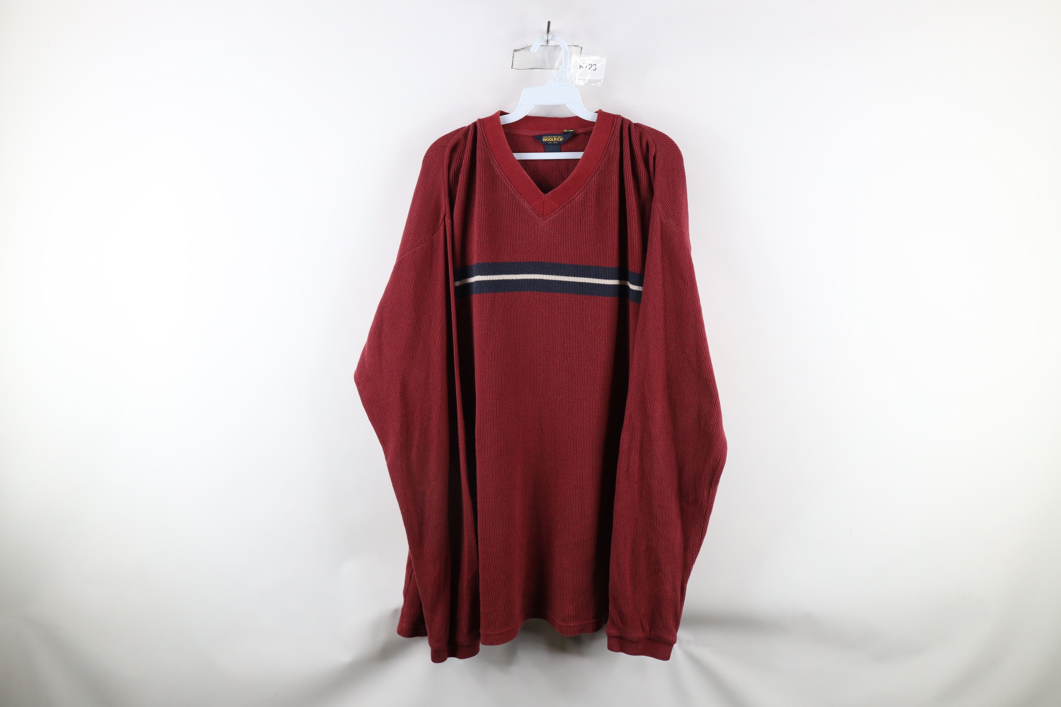 Vintage × Woolrich Woolen Mills Vintage 90s Woolrich Thermal Ribbed Knit Long Sleeve T-Shirt Size US XXL / EU 58 / 5 - 1 Thumbnail