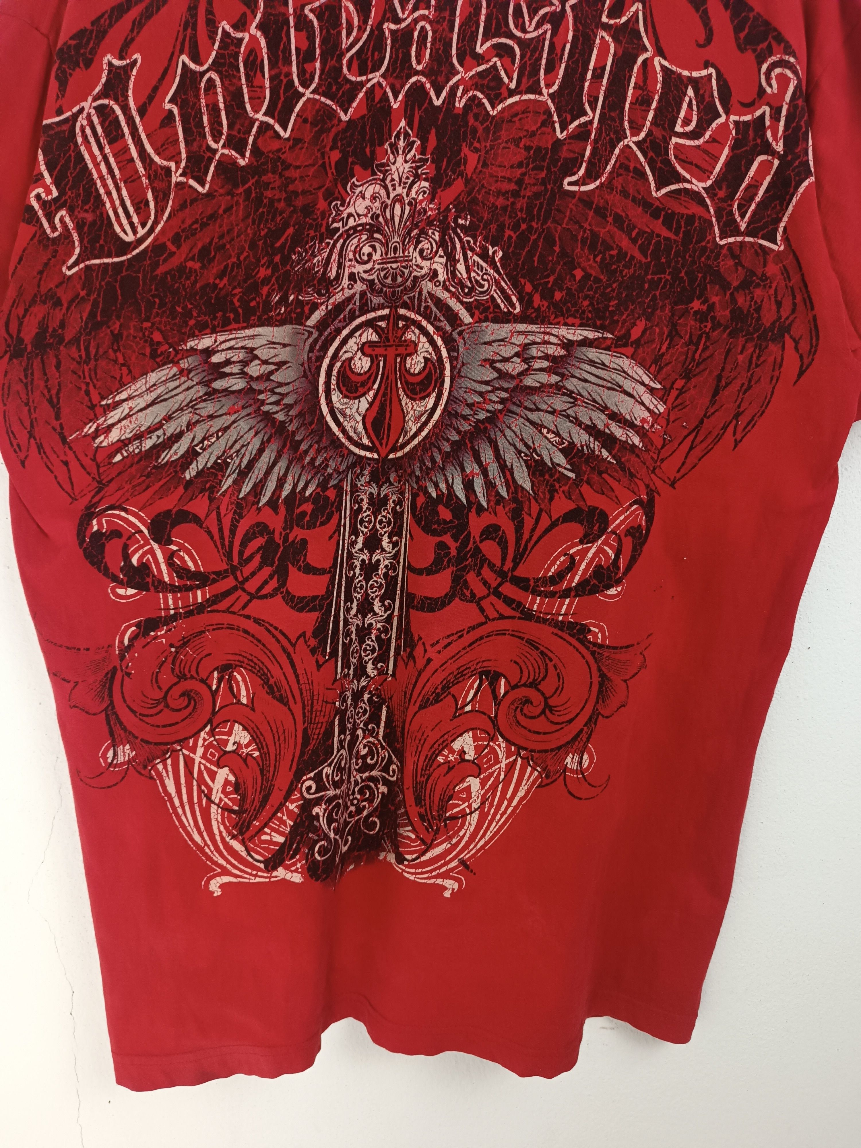 Affliction VINTAGE Y2K CHEMISTRY CROSS AFFLICTION MMA SKULL TAPOUT LGB Size US L / EU 52-54 / 3 - 9 Thumbnail
