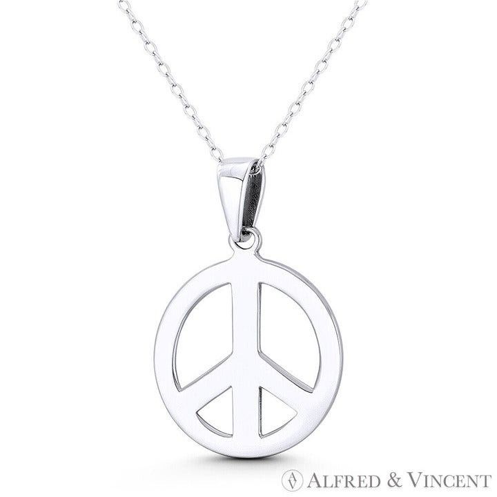 Other Peace Sign Symbol Cutout Hippie Charm Pendant Size ONE SIZE - 1 Preview