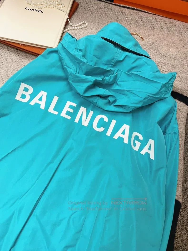 Balenciaga Balenciaga Windbreaker Jacket, Peacock Green Size XXS / US 00 / IT 34 - 3 Thumbnail