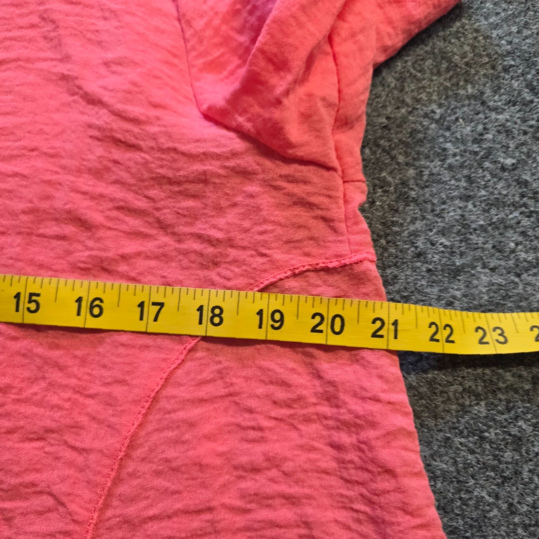 Vintage Lulu B Top Women M Orange Pink Textured Knit Round Neck Casual Capsule Shirt Blouse Womens Vintage? Size M / US 6-8 / IT 42-44 - 5 Thumbnail