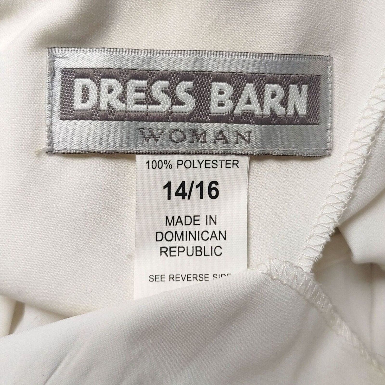 Other Dress Barn Woman White Short Sleeve Relaxed Fit Tee 14/16 Size XL / US 12-14 / IT 48-50 - 3 Thumbnail