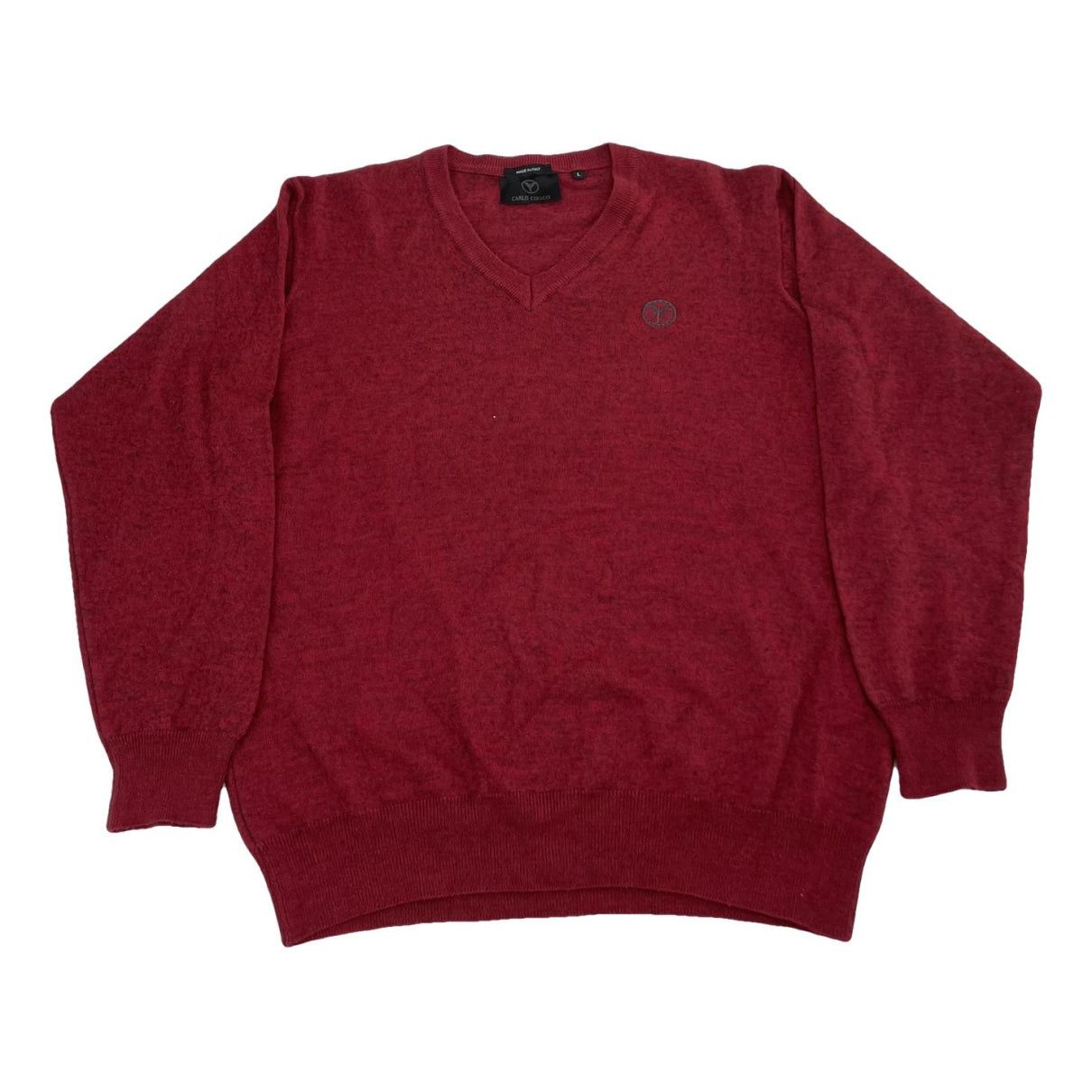 Carlo Colucci Red Wool Knitwear & Sweatshirt Size S / US 4 / IT 40 - 1 Thumbnail