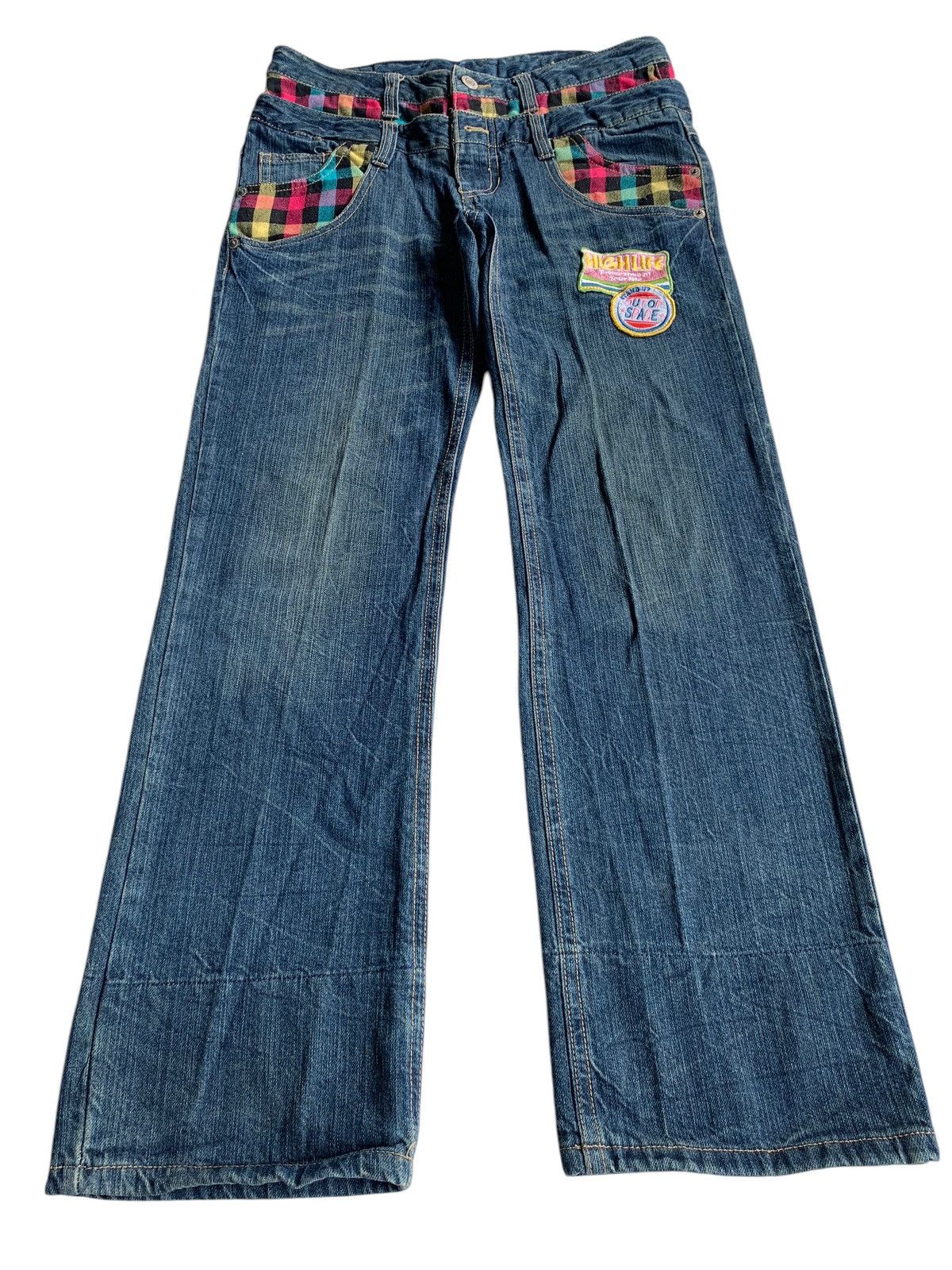 Tornado Mart DOUBLE WAIST💥 JAPANESE PUNK STYLE DENIM Size US 32 / EU 48 - 2 Thumbnail
